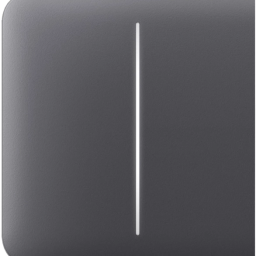 Ajax SideButton (2-gang) graphite – Боковая сенсорная кнопка (для 2-клавишного выключателя, левая/правая, графит)