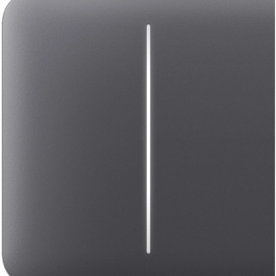 Ajax SideButton (2-gang) graphite – Боковая сенсорная кнопка (для 2-клавишного выключателя, левая/правая, графит)