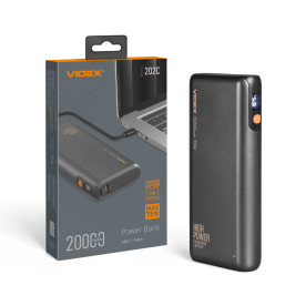 VIDEX VPB-202C 75W Black - Повербанк 20000mAh