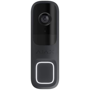 Ajax DoorBell Graphite RAL 7024 - Видеозвонок со встроенным искусственным интеллектом и ИК сенсором - фото №1 Ajax DoorBell Graphite RAL 7024 - Видеозвонок со встроенным искусственным интеллектом и ИК сенсором купить