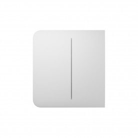 Ajax SideButton (2-gang) Белая - Боковая кнопка для двухклавишного выключателя