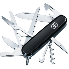 Victorinox Swiss Army Huntsman 1.3713.3 - Ніж чорний купити