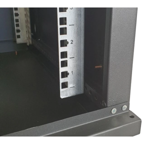 Шкаф EServer 12U 600х500х637 стекло, черный в Украине