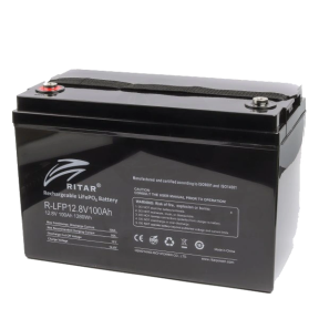 Ritar R-LFP12.8V100AH – Акумуляторна батарея LiFePO4 (12.8В 100А·год, 1280Вт·год, Bluetooth, BMS 100A) купити