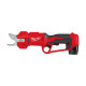 Ножниці садові - секатор акумуляторний M12 BLPRS-0 MILWAUKEE 4933480114 (+ремінець на зап'ястя та карабін)