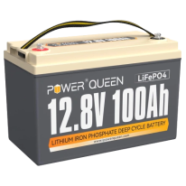 Акумуляторна батарея Power Queen LiFePO4 12V 100Ah H190 (12.8В, 100Аг, понад 4000 циклів, IP65)