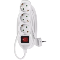 EMOS P1321R - Мережевий подовжувач 3 розетки 1.5 м