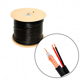 Кабель комбінований коаксіальний + живлення ATIS RG590-CU + 2×0.75 PE бухта 305м купити