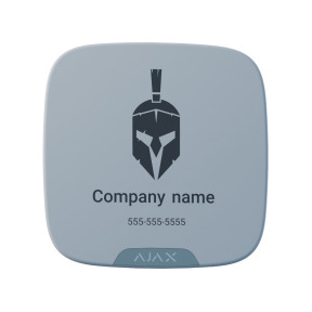 Лицьова панель для брендування вуличної сирени StreetSiren DoubleDeck Ajax Brandplates Біла зображення