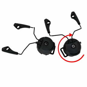 Адаптер ACM Headset Helmet Rail для стрелковых наушников Howard Impact Sport фото
