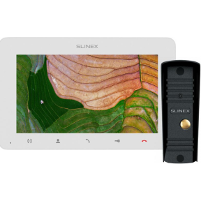 Комплект відеодомофону Slinex SM-07MHD white + ML-16HD black купити