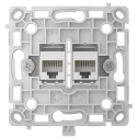 Ajax OutletCore (LAN) White - Механизм розетки