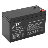 Литиевая аккумуляторная батарея Ritar LiFePO4 12.8В 8А•ч (12.8V 8Ah, BMS, для ИБП и систем безопасности)