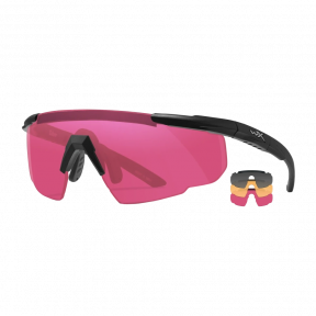 Захисні балістичні окуляри Wiley X SABER ADV Сірі/Помаранчеві/Червоні лінзи/Матова чорна оправа купити