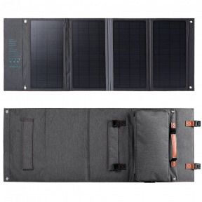 Портативная солнечная панель 2E, 36 Вт зарядное устройство, USB-C 20W, USB-A 18W - фото №2 Портативная солнечная панель 2E, 36 Вт зарядное устройство, USB-C 20W, USB-A 18W фото