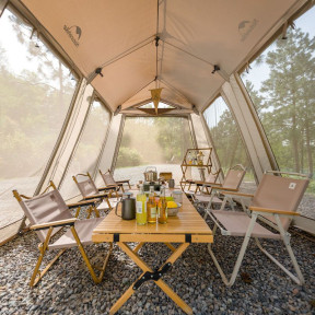 Палатка Naturehike Village CNH23ZP12003, коричневая фото