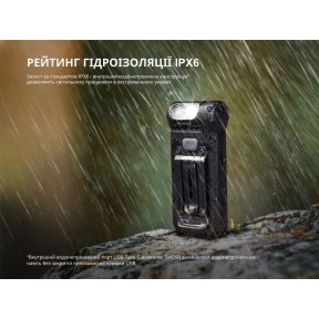 Ліхтар ручний Fenix SW05R-RED LED чорний купити