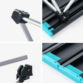 Cтіл розкладний Naturehike NH19Z008-Z, алюміній, Розмір L, чорний фото