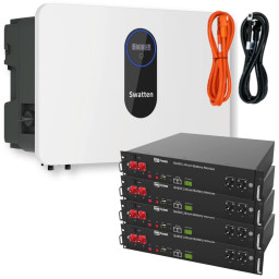 Dyness B4850G (2.4 кВт-ч / 48 В) (4 шт.) + SWATTEN SiH-6kW-SL 6kw (LV) (1 шт.) + 1 комплект кабелей - Комплект системы накопления энергии