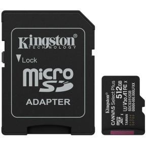 Модуль флэш-памяти Kingston 512GB microSDXC Canvas Select Plus Gen3 Card + Adapter (150 MB/s, V30, A1) купить