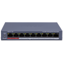 Hikvision DS-3E0109P-E/M(C) – Некерований PoE комутатор (8xPoE, 80W, 300m, 6kV)
