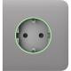 Ajax SideCover (smart) [ type F ] Fog - Передня панель та кришка розетки