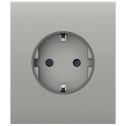 Ajax СenterCover (basic) Oyster - Центральна панель для вбудованої розетки