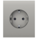 Ajax СenterCover (basic) Oyster - Центральна панель для вбудованої розетки