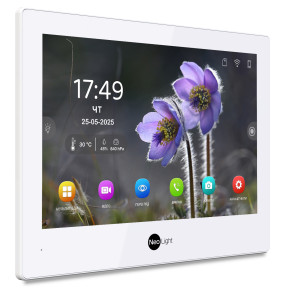 NeoLight ALPHA Hybrid White - Гібридний відеодомофон (AHD+IP, Wi-Fi, IPS) зображення