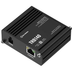 Teltonika TRB140 – Промышленный LTE-шлюз (4G Cat 4, 1xGbE, Modbus, OpenWrt, IP30)