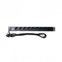 Блок розеток 1U 19″ Schuko CSV WT-2261A-GER-9WAY
