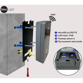 Neolight Optima IPW (Black) - Виклична панель - фото №3 Neolight Optima IPW (Black) - Виклична панель в Україні