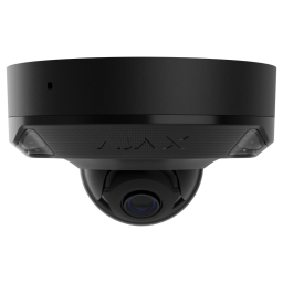 Ajax DomeCam Mini HL (5 Mp/2.8 mm) Black - Дротова купольна IP-камера з гібридним підсвічуванням