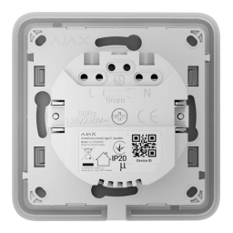 Ajax OutletCore (smart) [type F] - Реле для встроенной розетки