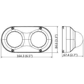 Hikvision DS-2CD6D82G0-IHS (2.8 мм) - 8 Мп двонаправлена камера PanoVu зображення