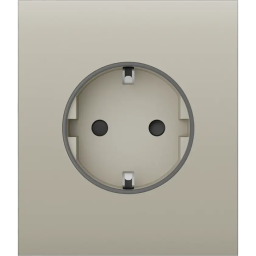 Ajax СenterCover (basic) Ivory - Центральна панель для вбудованої розетки