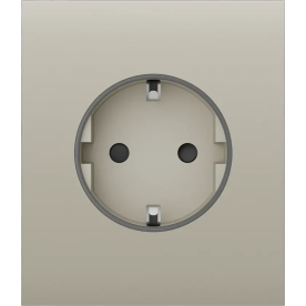 Ajax СenterCover (basic) Ivory - Центральна панель для вбудованої розетки
