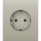 Ajax СenterCover (basic) Ivory - Центральна панель для вбудованої розетки