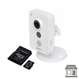 Комплект системы видеонаблюдения Dahua Technology DH-IPC-K35P+Kingston MicroSD 64Гб
