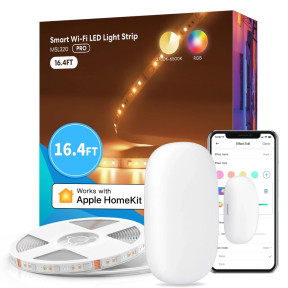 Meross MSL320PHK(EU)-5m-Light + Meross MS200HK(EU) - Комплект розумної світлодіодної стрічки та датчику відкриття купити