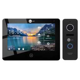 Комплект відеодомофона NeoLight NeoKIT HD Pro WF B/Black