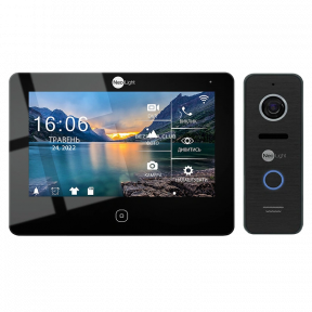 Комплект відеодомофона NeoLight NeoKIT HD Pro WF B/Black - фото №1 Комплект відеодомофона NeoLight NeoKIT HD Pro WF B/Black купити