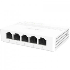 Hikvision DS-3E0505D-E - 5-портовый гигабитный неуправляемый настольный коммутатор - фото №1 Hikvision DS-3E0505D-E - 5-портовый гигабитный неуправляемый настольный коммутатор купить