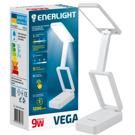 ENERLIGHT VEGA 9Вт 3000-6000K - Світильник настільний світлодіодний з акумулятором