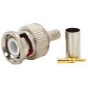 Разъем BNC-M – RG-58 crip + желтый наконечник Q100/2500
