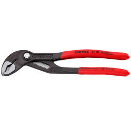 Сантехнические клещи KNIPEX Cobra 87 01 180 (18 позиций установки, до 42 мм / 1 1/2", длина 180 мм)