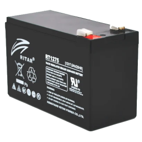 RITAR RT1275B – Аккумуляторная батарея AGM (12V, 7.5Ah, клеммы F2, VRLA)