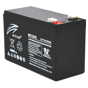 RITAR RT1275B – Аккумуляторная батарея AGM (12V, 7.5Ah, клеммы F2, VRLA) купить