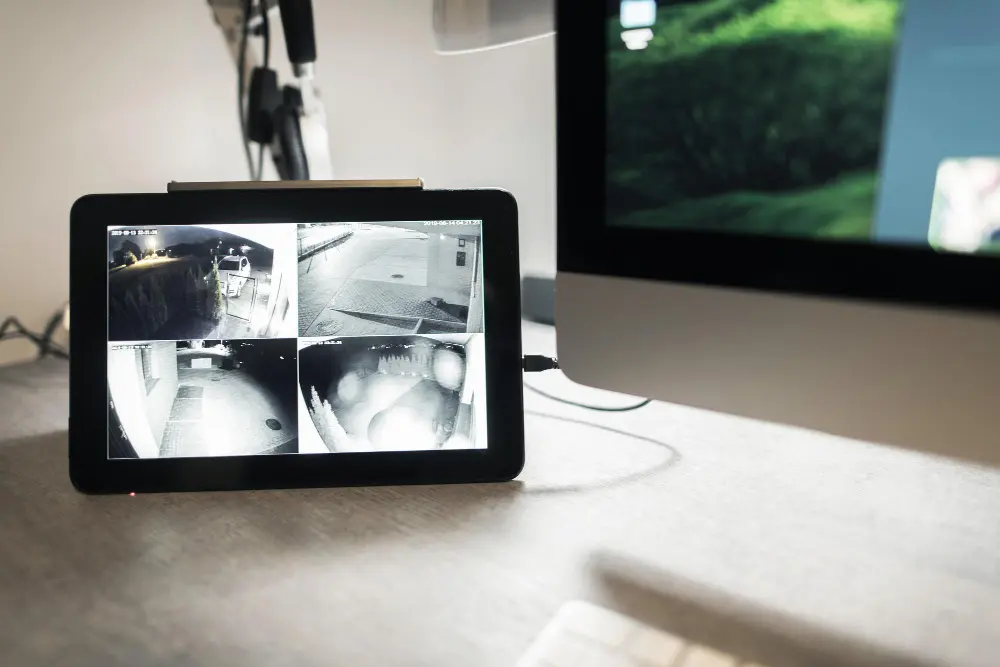 Портативний монітор з чотирма каналами офлайн-відеоспостереження без інтернету на робочому столі