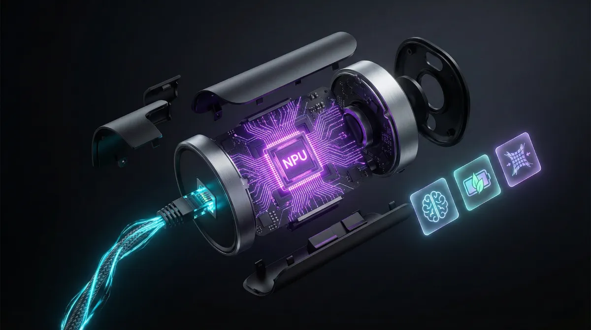 Інфографіка-чекліст до гіду покупця 2026 року: перелік ключових характеристик сучасної камери — від потужного NPU та підтримки Edge AI до енергонезалежності та інтеграції з хмарними сервісами VSaaS.